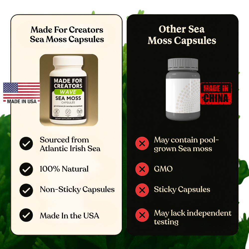 WAVE – Sea Moss Capsules for Creators