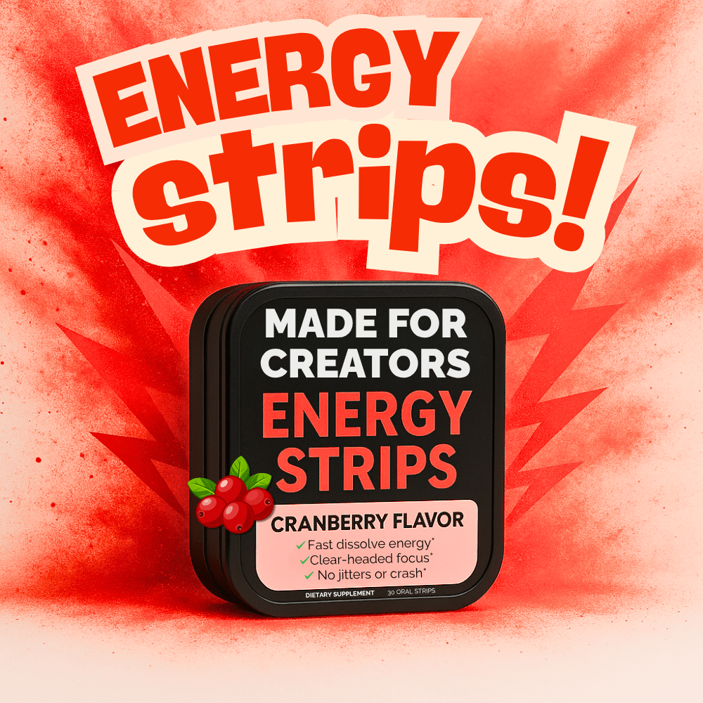 BOOST β Energy Strips for Creators - Made For Creators