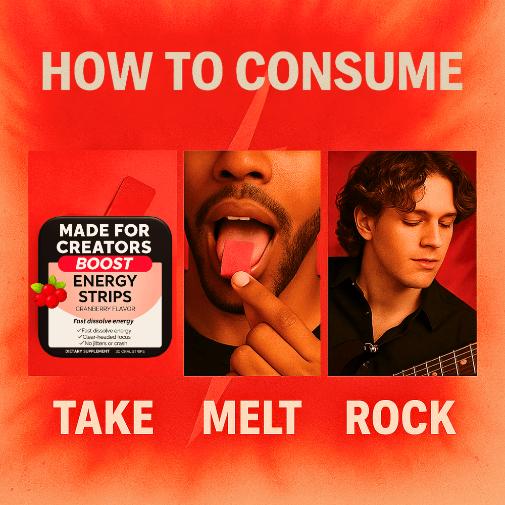 BOOST β Energy Strips for Creators - Made For Creators