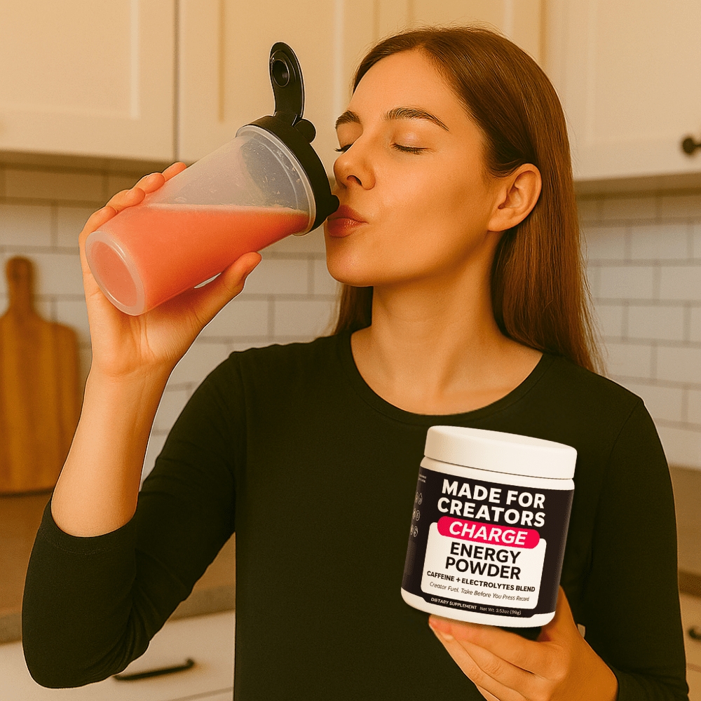 CHARGE – Clean Energy + Focus (Lychee Splash) - Made For Creators