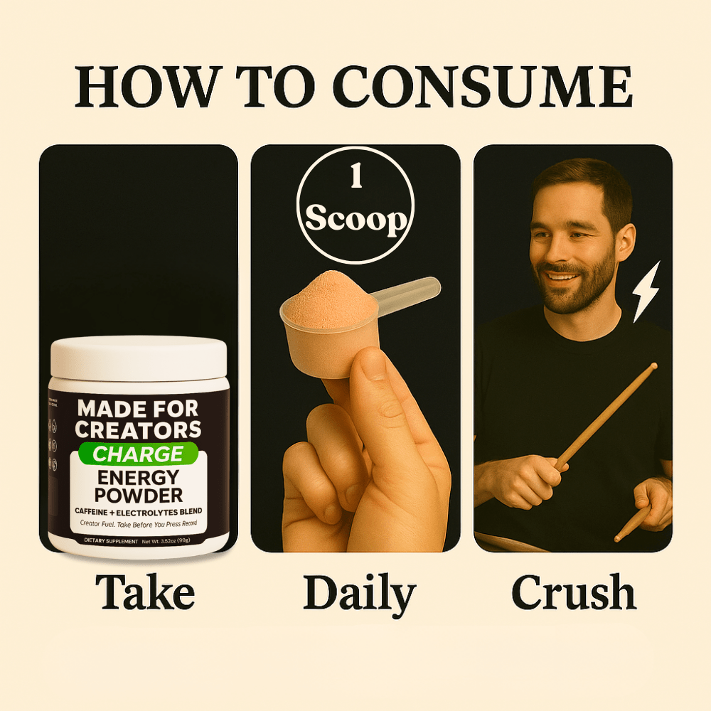 CHARGE – Energy Powder for Creators (Fruit Punch) - Made For Creators