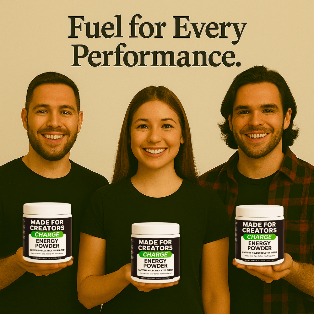 CHARGE – Energy Powder for Creators (Fruit Punch) - Made For Creators