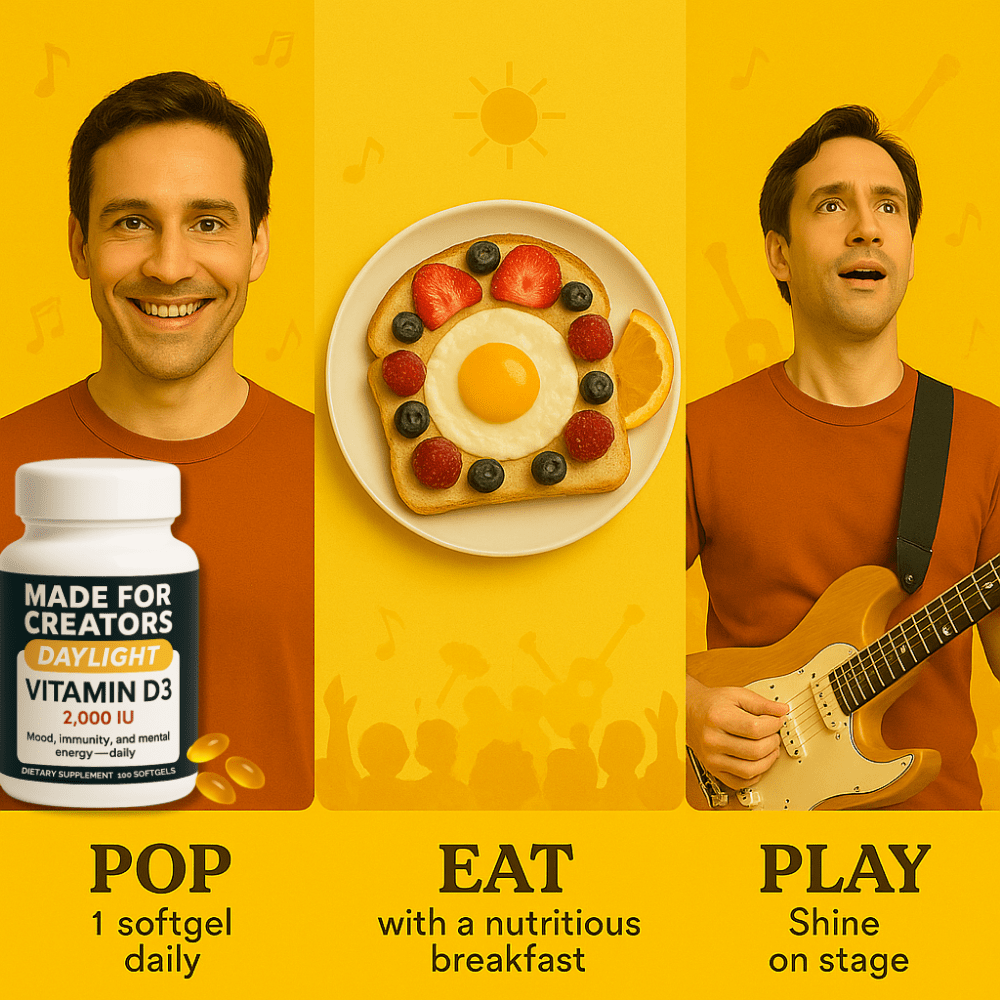 DAYLIGHT β Vitamin D3 for Creators - Made For Creators