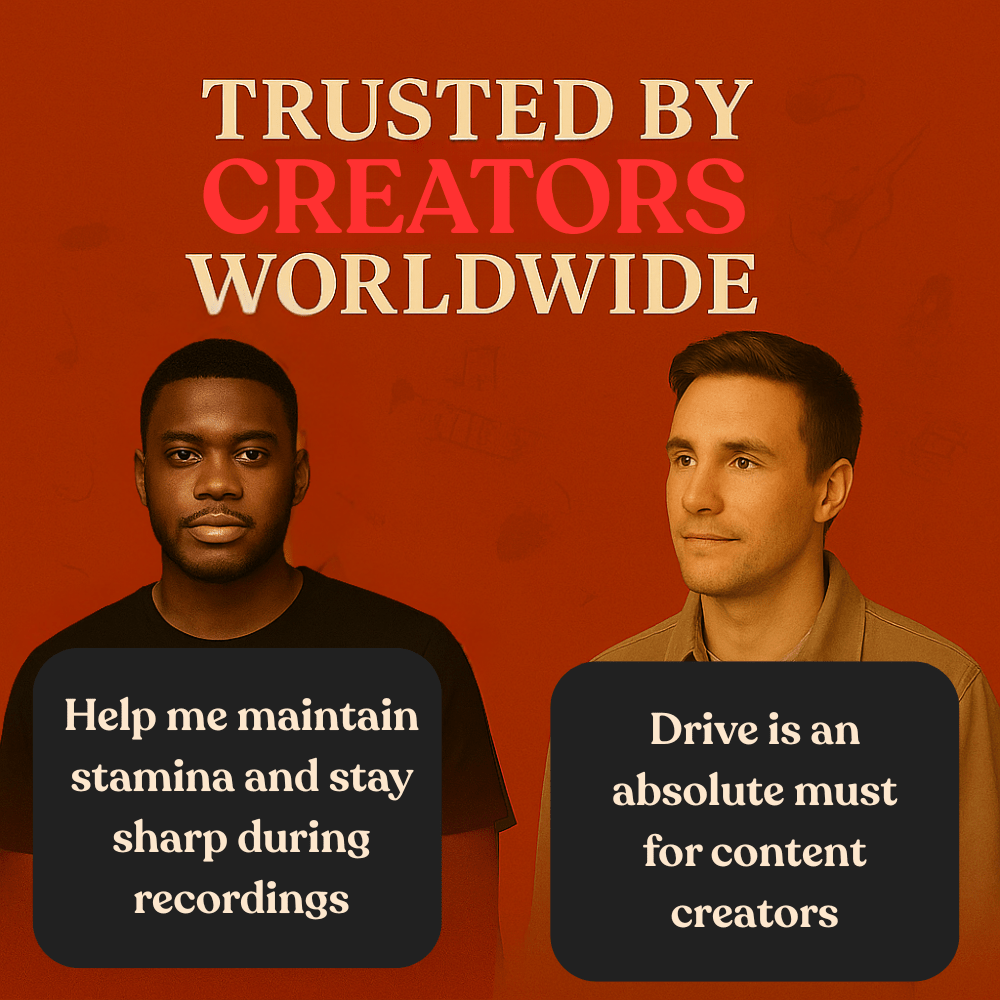 DRIVE – Energy Boost for Creators - Made For Creators