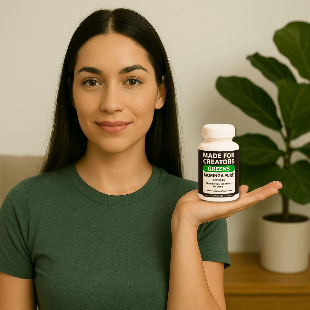 GREENS ā Moringa Capsules for Creators - Made For Creators