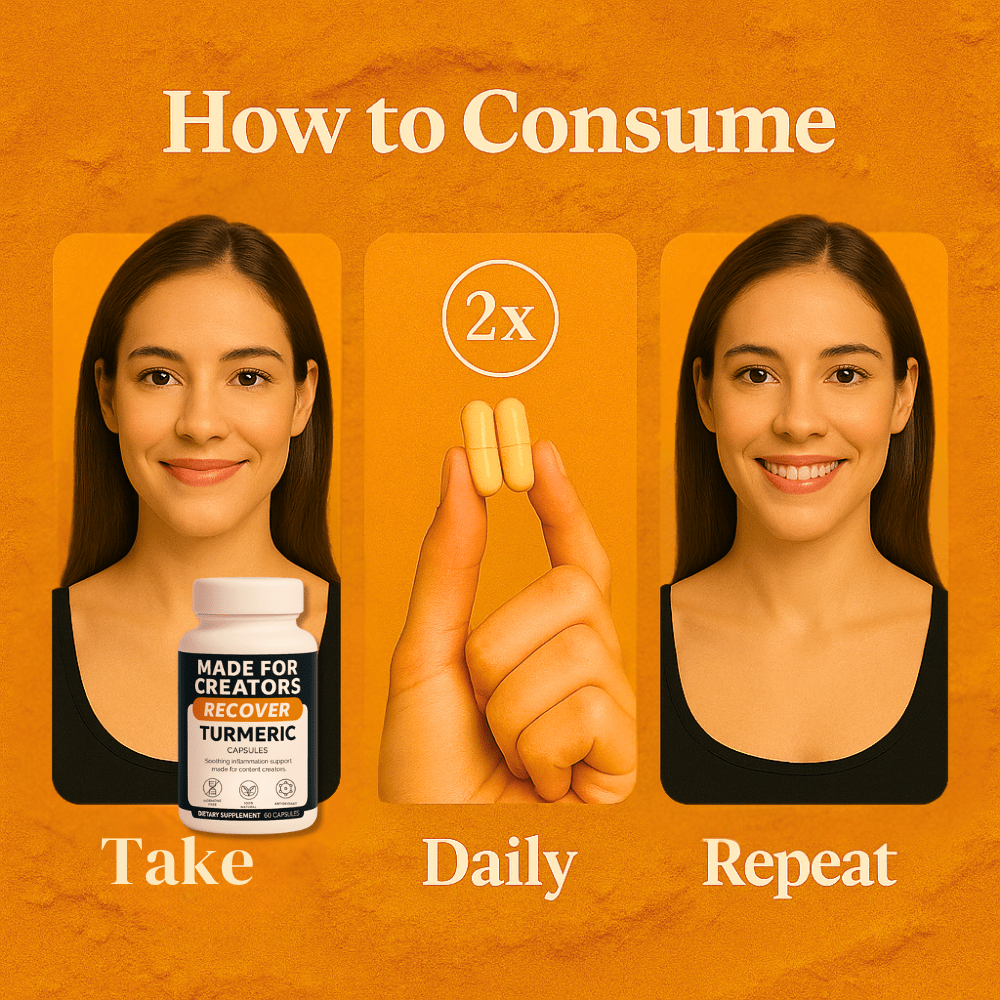 RECOVER – Turmeric for Creators - Made For Creators