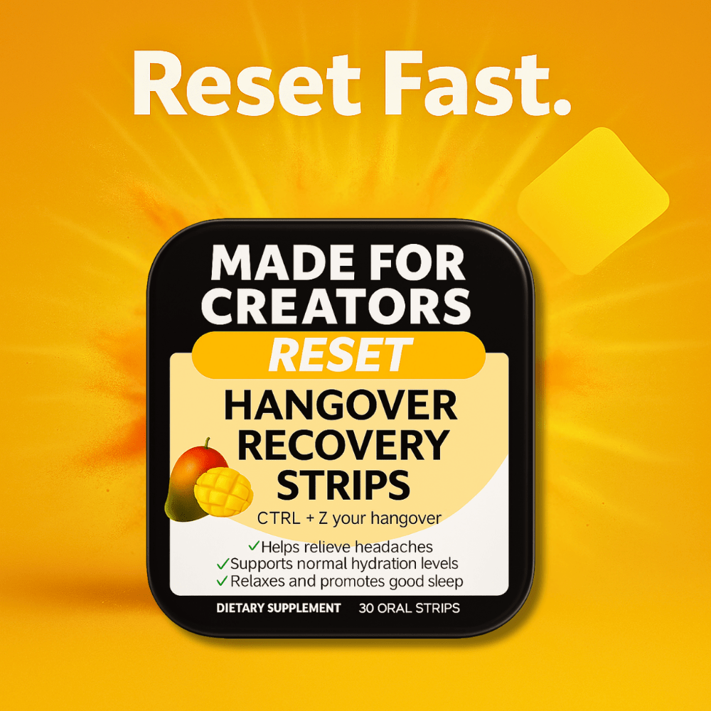 RESET β Hangover Strips for Creators - Made For Creators
