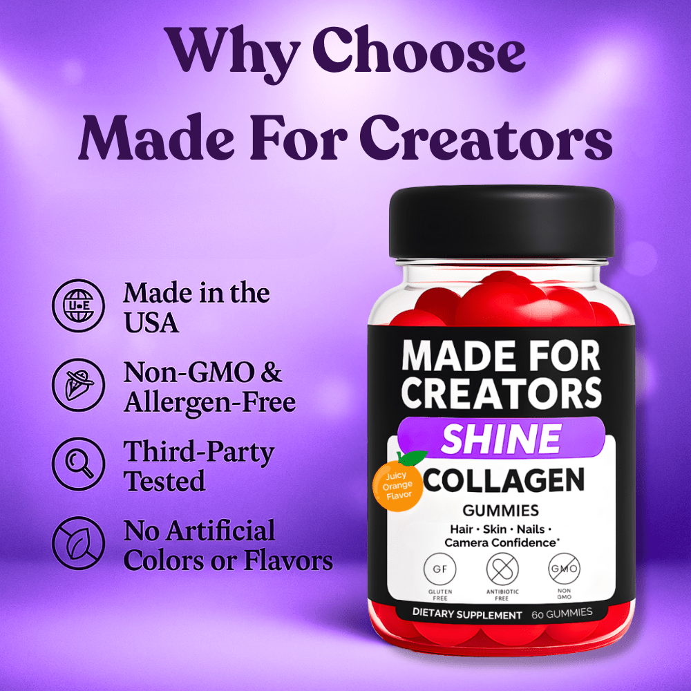 SHINE – Collagen Gummies for Creators - Made For Creators