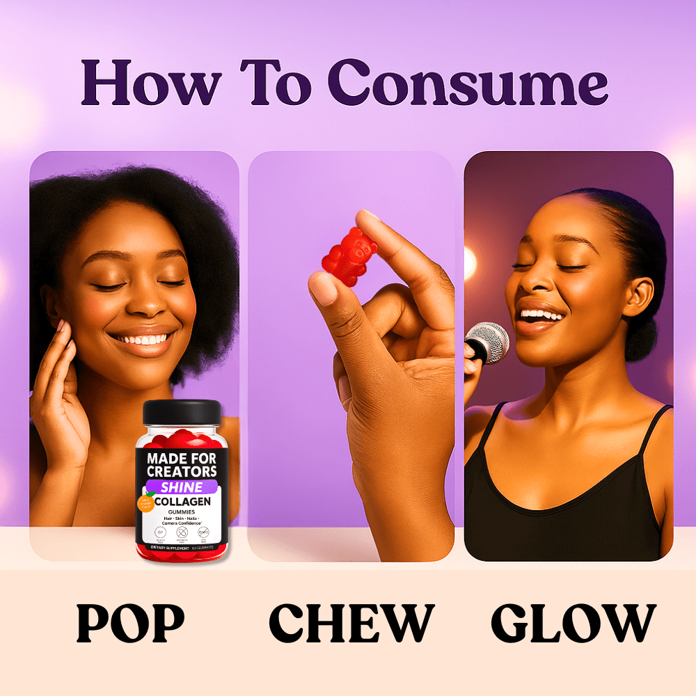 SHINE – Collagen Gummies for Creators - Made For Creators