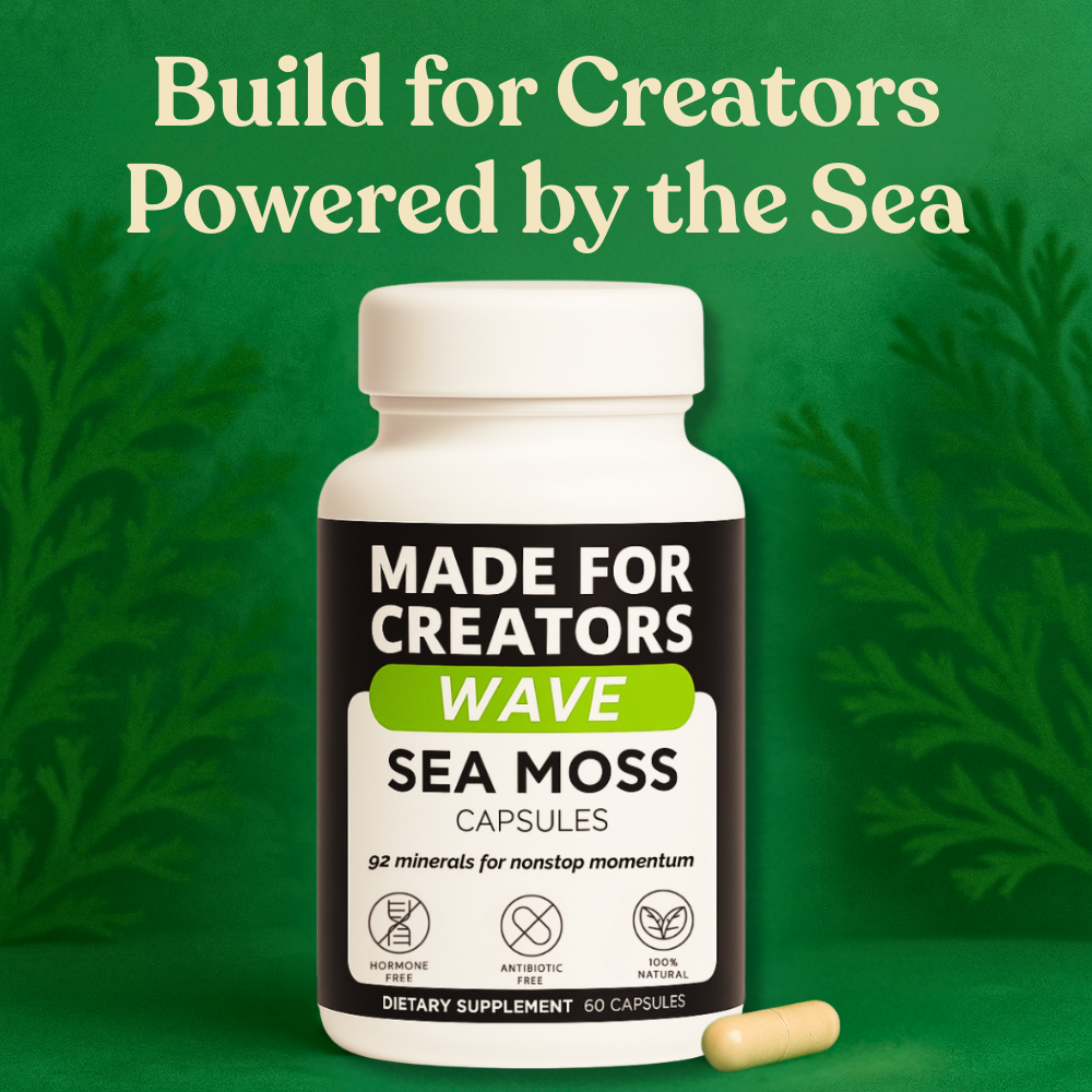 WAVE – Sea Moss Capsules for Creators