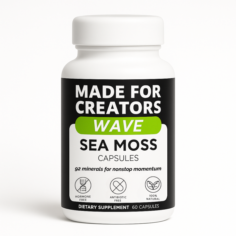 WAVE – Sea Moss Capsules for Creators