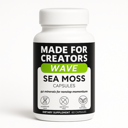 WAVE – Sea Moss Capsules for Creators