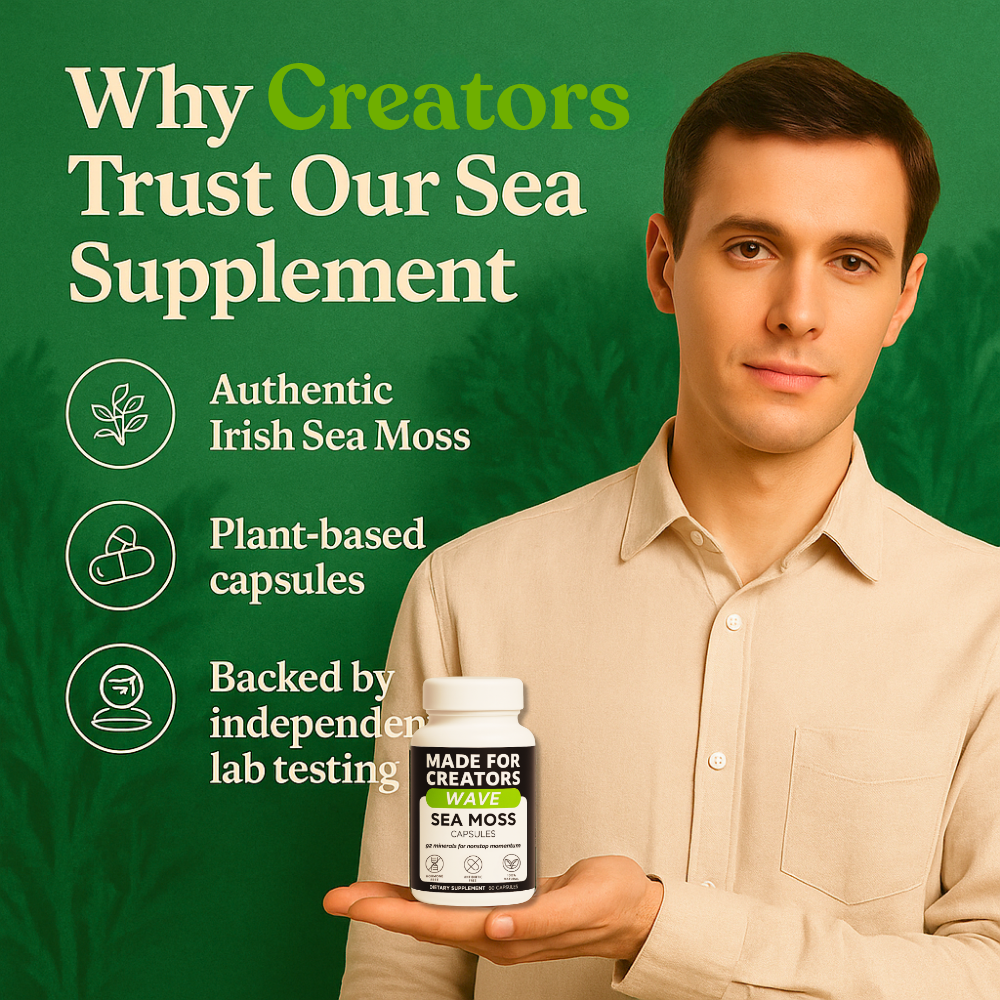 WAVE – Sea Moss Capsules for Creators
