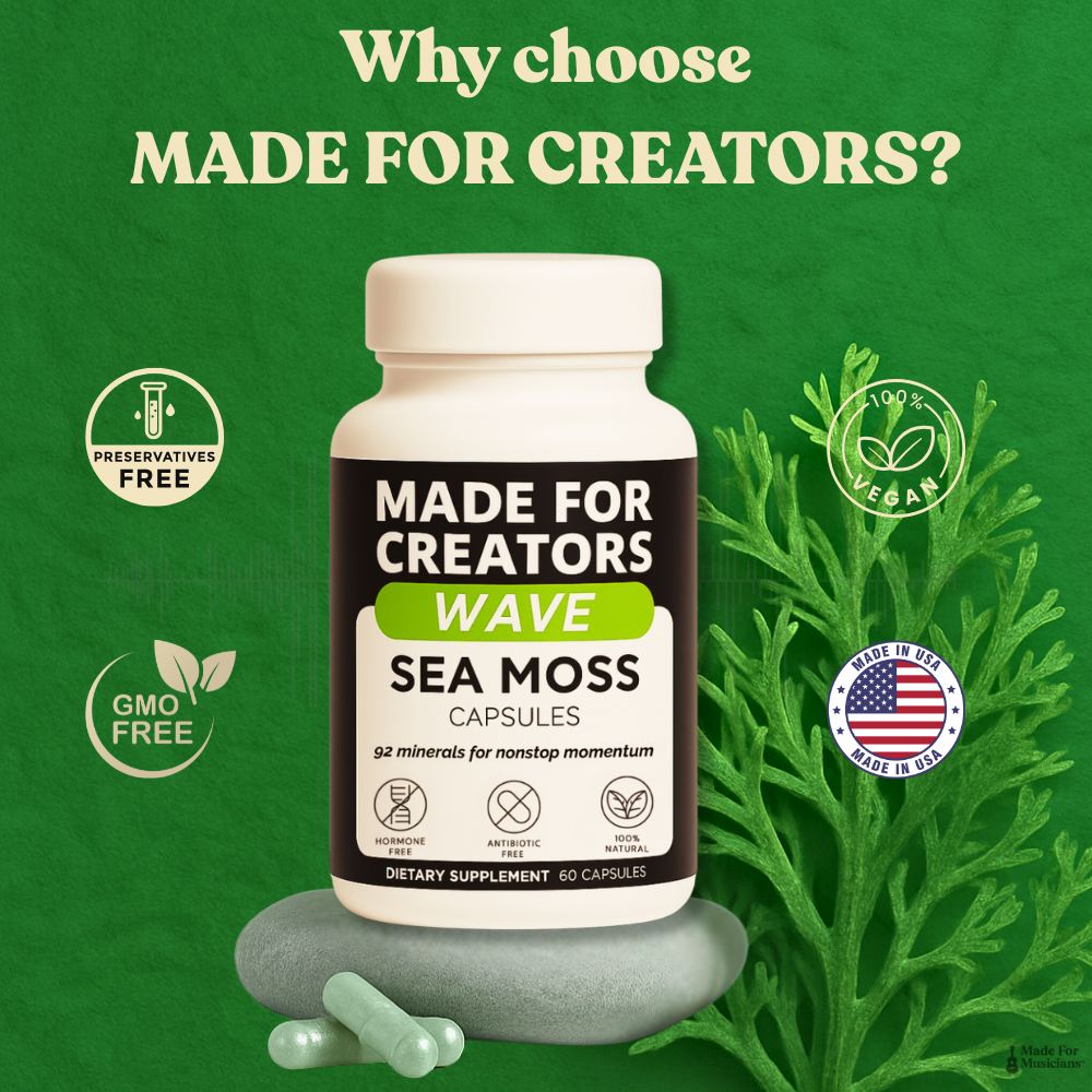 WAVE – Sea Moss Capsules for Creators