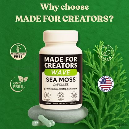 WAVE – Sea Moss Capsules for Creators