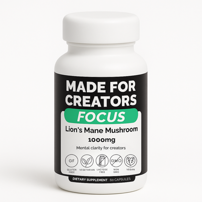 FOCUS – Organic Lion’s Mane Mushroom Capsules