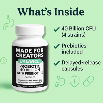 BALANCE – Probiotic Capsules for Creators - Made For Creators