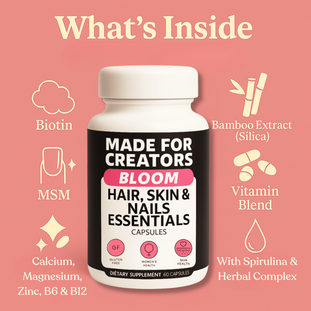 BLOOM – Hair, Skin & Nails Capsules - Made For Creators