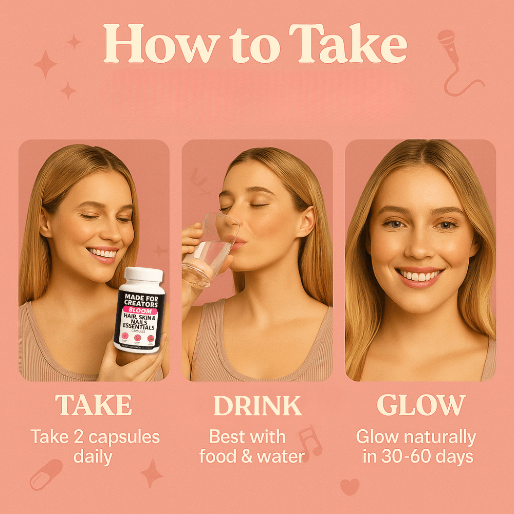 BLOOM – Hair, Skin & Nails Capsules - Made For Creators