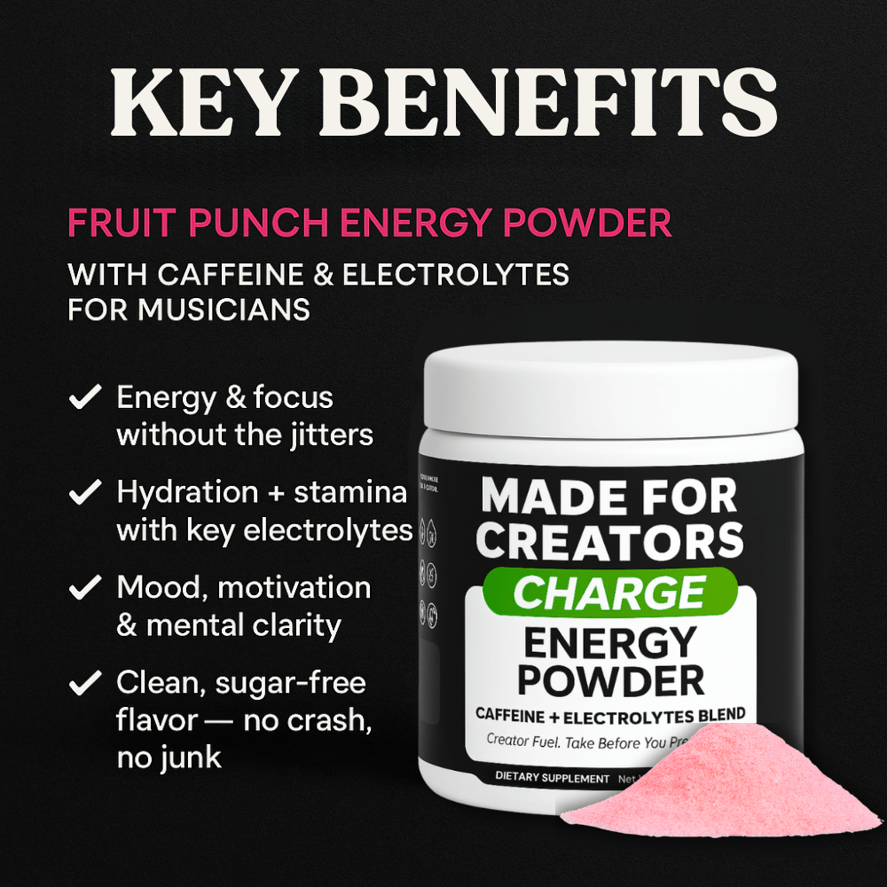 CHARGE – Energy Powder for Creators (Fruit Punch) - Made For Creators
