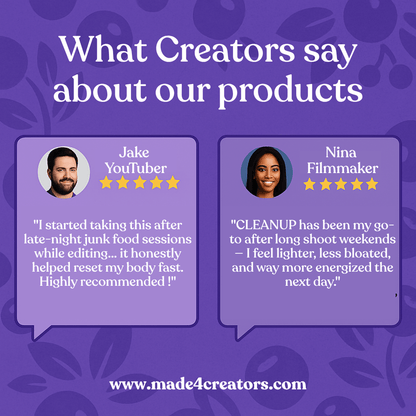 CLEANUP – Detox Capsules for Creators - Made For Creators