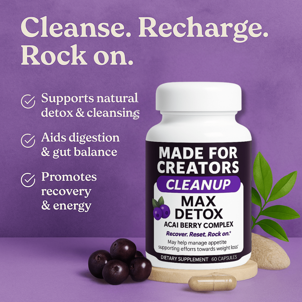 CLEANUP – Detox Capsules for Creators - Made For Creators