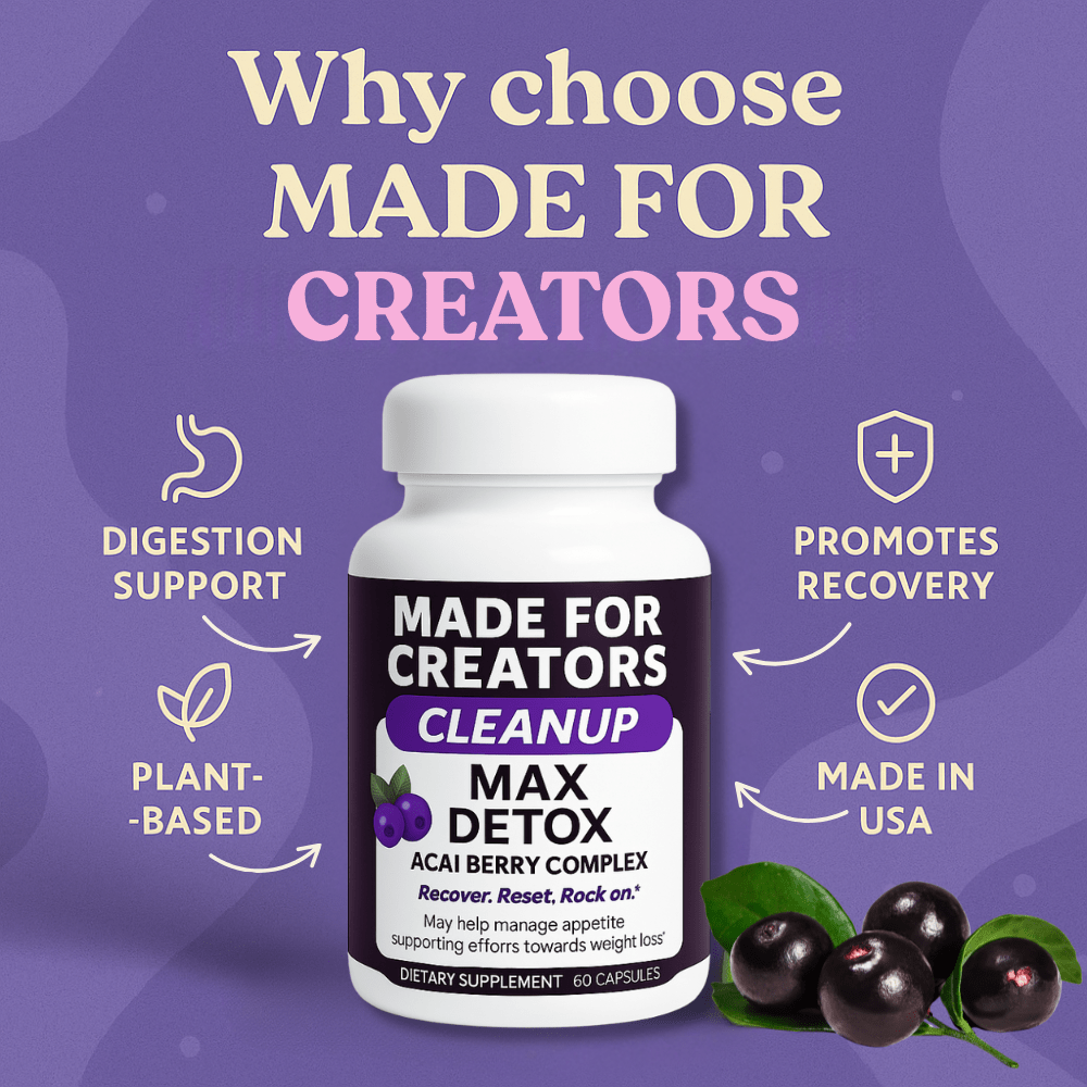 CLEANUP – Detox Capsules for Creators - Made For Creators