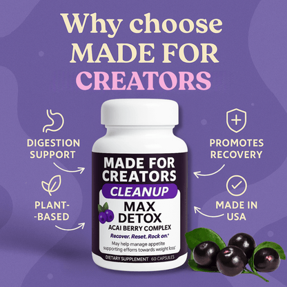 CLEANUP – Detox Capsules for Creators - Made For Creators
