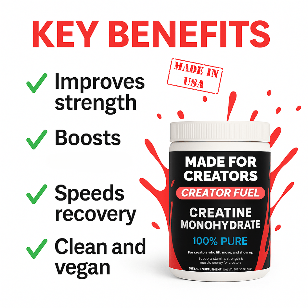 CREATOR FUEL – Pure Creatine Monohydrate - Made For Creators