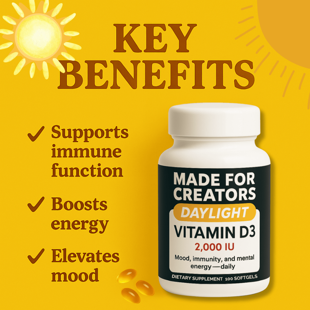 DAYLIGHT – Vitamin D3 for Creators - Made For Creators