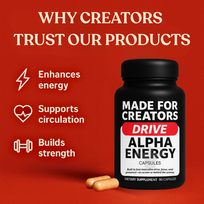 DRIVE – Energy Boost for Creators - Made For Creators