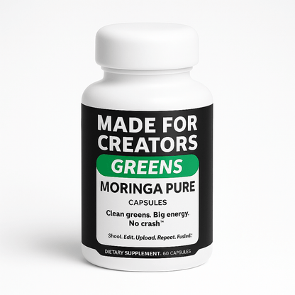 GREENS – Moringa Capsules for Creators - Made For Creators