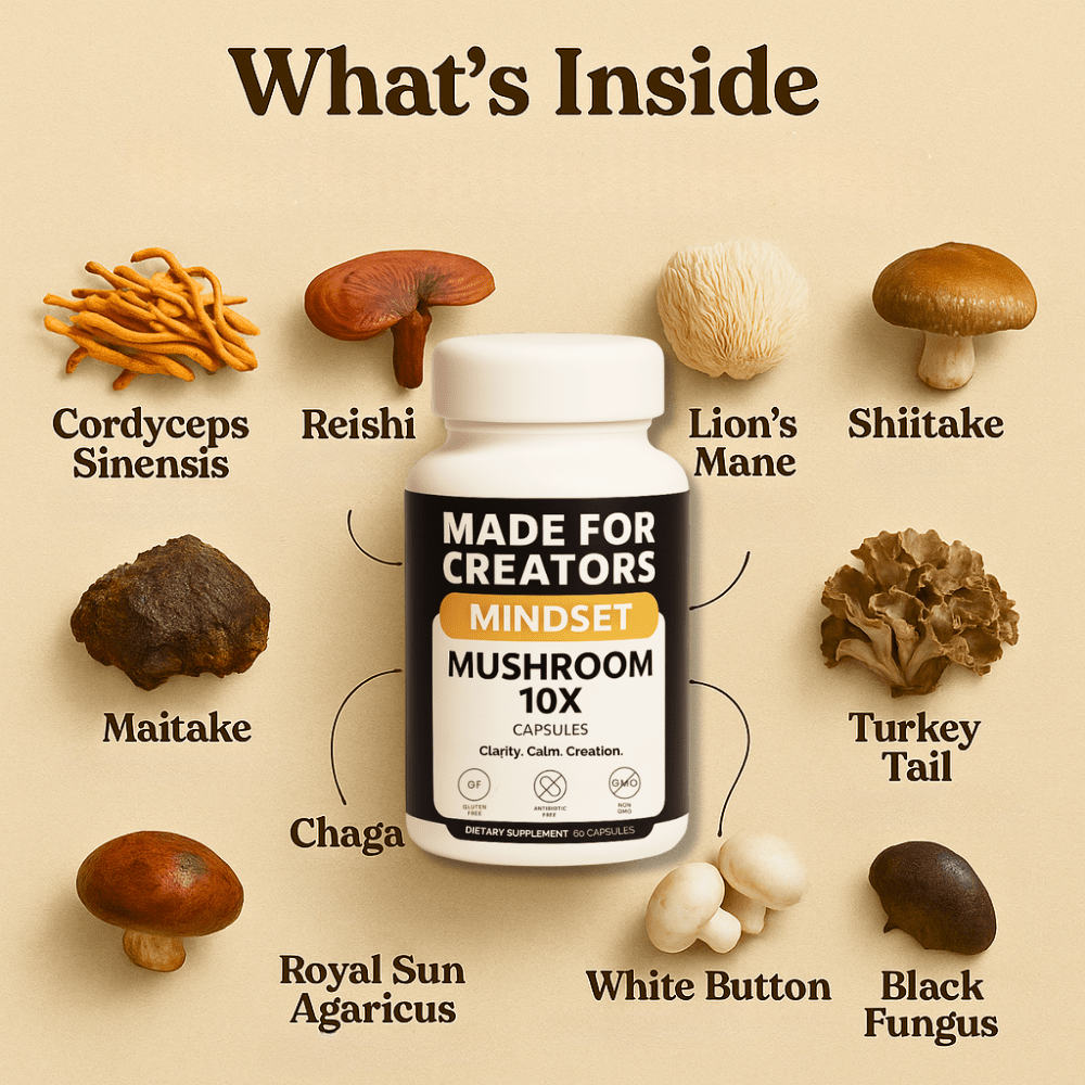 MINDSET – Genius Mushroom Blend for Creators - Made For Creators