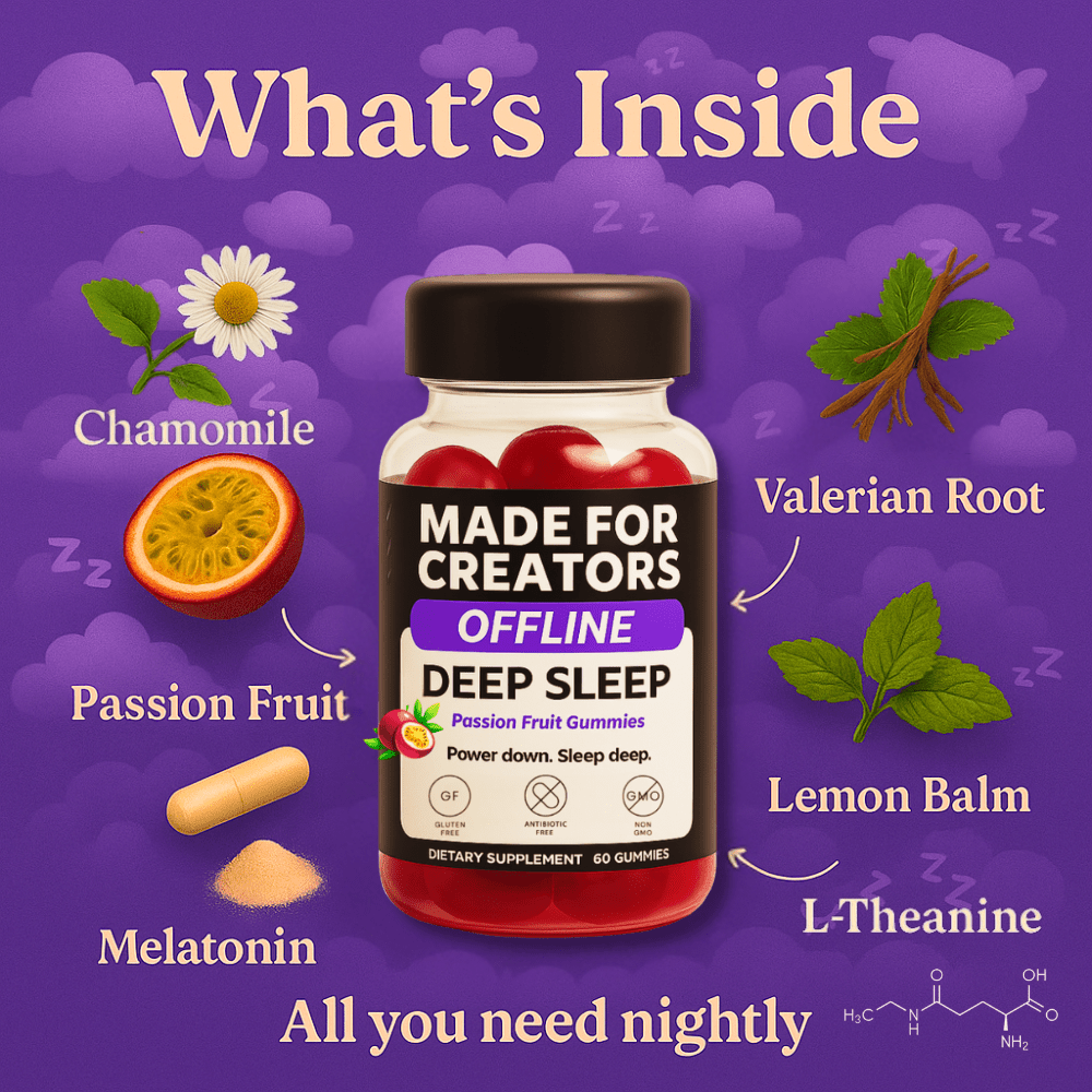OFFLINE – Sleep Gummies for Creators - Made For Creators
