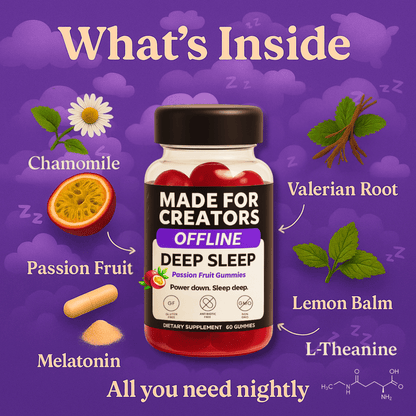 OFFLINE – Sleep Gummies for Creators - Made For Creators