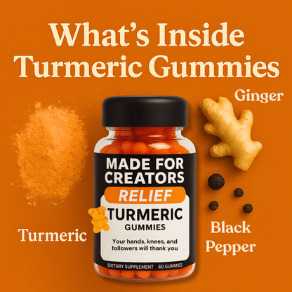 RELIEF – Recovery Gummies with Turmeric - Made For Creators