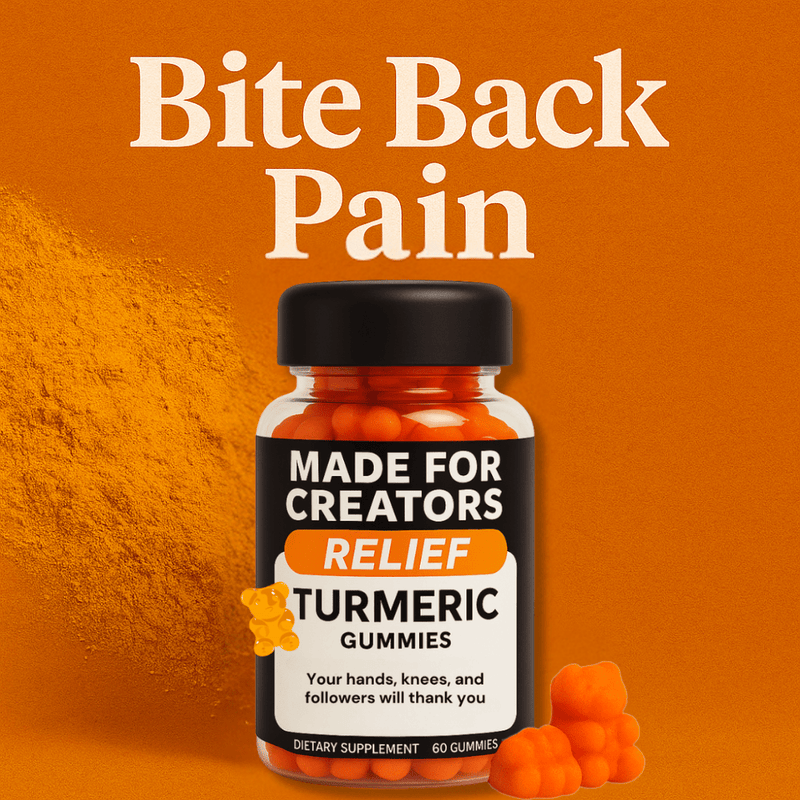 RELIEF – Recovery Gummies with Turmeric - Made For Creators