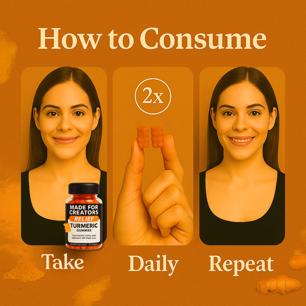 RELIEF – Recovery Gummies with Turmeric - Made For Creators