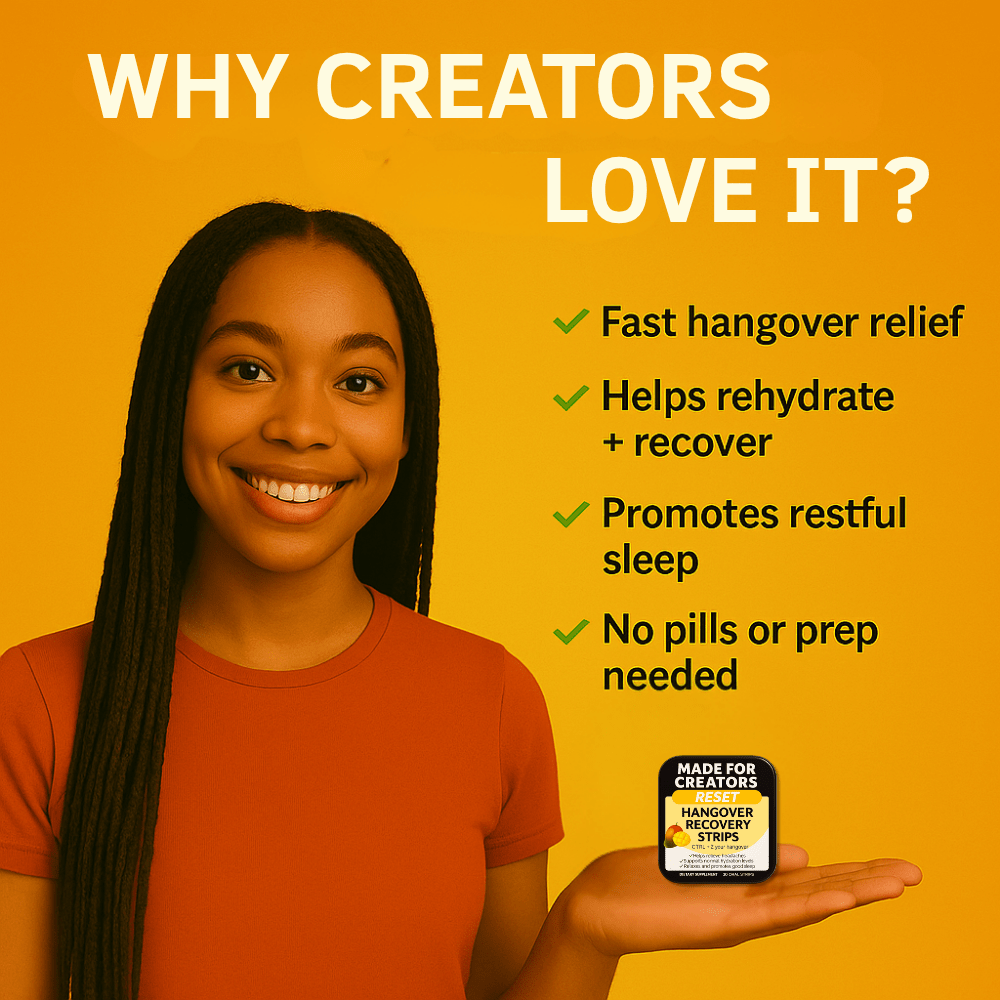 RESET – Hangover Strips for Creators - Made For Creators