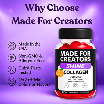 SHINE – Collagen Gummies for Creators - Made For Creators