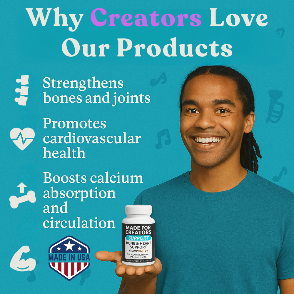 SUPPORT – Vitamin K2 + D3 for Creators - Made For Creators